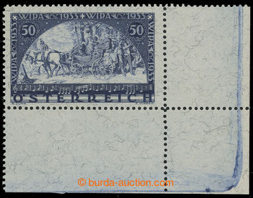 223665 - 1933 Mi.556A, WIPA 50+50g on granite paper, lower right corn