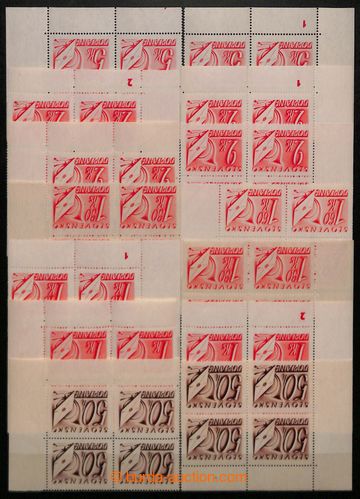 223791 - 1942 Sy.D13-D26, Postage due stmp 1942, selection of 22 pcs 