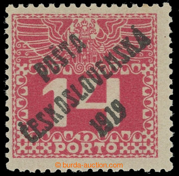 223807 -  Pof.68, Velké číslice 14h červená II. typ; po nálepce