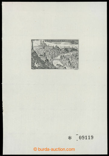 223990 - 1962 PT1, PRAGA 1962, print on hand-made paper, insert exhib