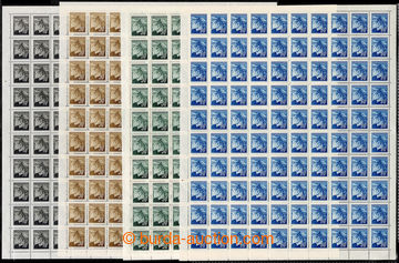 224017 - 1945 ARCHOVINA / Pof.372-375, 376, 379, 380, Lipová ratoles