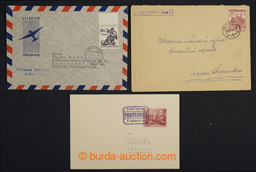 224020 - 1952-1963 comp. 3 pcs of entires with postal agency pmk, PRO