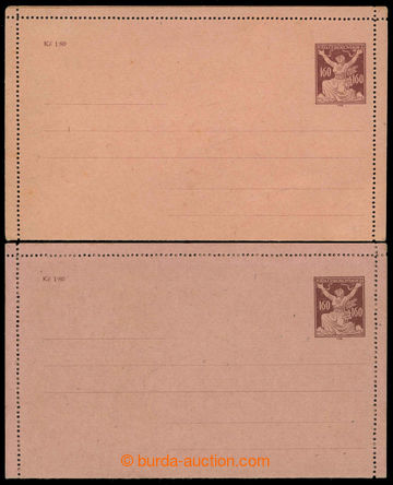 224117 - 1920 CPO3, zálepka OR 160h hnědá pro potrubní poštu, 2k