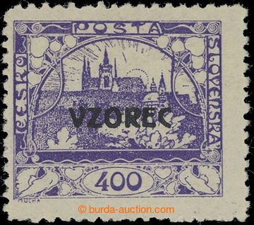 224129 -  Pof.24Dvz, 400h modrofialová s přetiskem VZOREC, ŘZ 11½