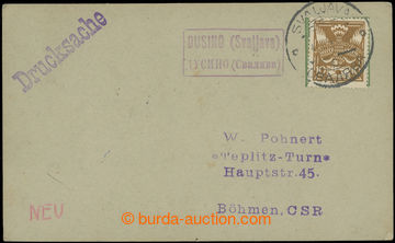 224179 - 1924 DUŠINO (SVALJAVA), Gebauer. 2520/2, violet framed pmk 