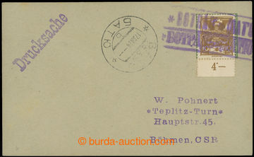 224183 - 1924 BOTRAĎ (BAŤU), Gebauer. 2509/2, violet framed pmk Pos