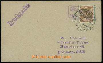 224186 - 1924 poštovna DĚDA (Beregsas), Geb. 2516/2, fialové ráme