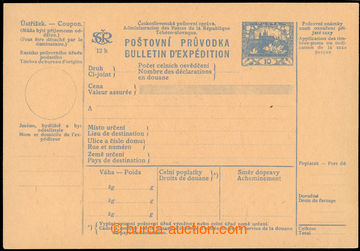 224208 - 1919 CPP11, mezinárodní průvodka Hradčany 10 modrá, pro