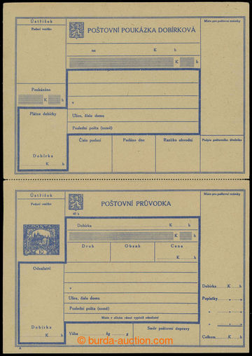 224267 - 1920 CDP6A, Hradčany 10h blue, complete C.O.D. dispatch-not