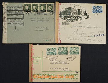 224416 - 1941-1942 sestava 3ks dopisů adresovaných do Protektorátu