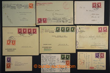 224432 - 1939-1942 comp. 13 pcs of entires with mixed frankings issue