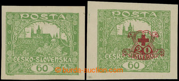 224491 -  Pof.171Nc + 171Na, Hradčany 60h imperforated, with additio