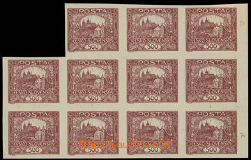224577 -  Pof.25, 500h brown, 11-blok; mint never hinged mint never h