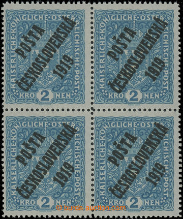224585 -  BLOKY / Pof.48I, Coat of arms 2 Koruna light blue, close, b