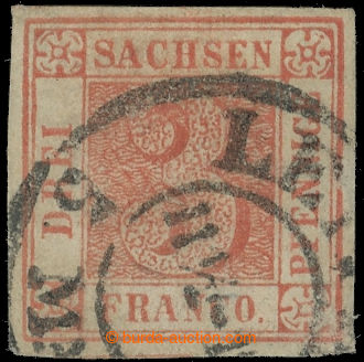 224640 - 1850 Mi.1a, slavná Saská Trojka s DR LEIPZIG; velice kvali