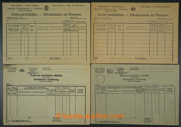 224650 - 1919 Customs declaration, Postal statistická advertisement 