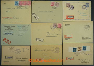 224758 - 1945 [COLLECTIONS]  selection of 29 pcs of Reg mailings with