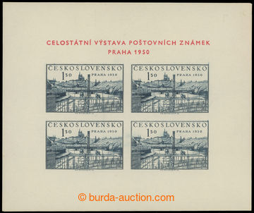 224774 - 1950 Pof.A564, miniature sheet PRAGUE 1950, plate 4, combina