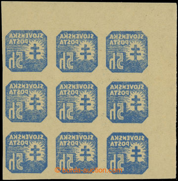 225026 - 1939 Sy.NV11Xz, Coat of arms 5h blue without watermark, smoo