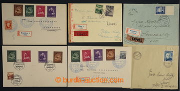 225041 - 1939-1943 comp. of 6 entires, contains i.a. Registered and E