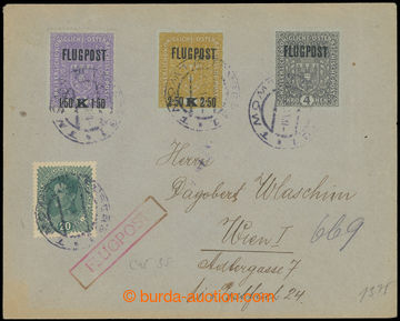 225107 - 1918 Ferch.225-227, air-mail letter with complete airmail is