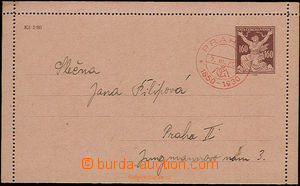 22516 - 1930 CPO3 pneumatic tube letter card with stamp. 160h issue 