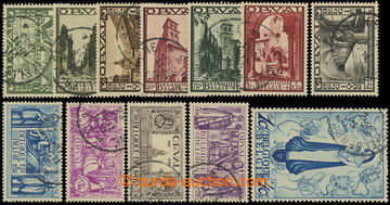 225342 - 1933 Mi.354-365, Orval III 5C+5C - 10Fr+40Fr, kompletní raz