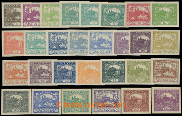 225502 -  Pof.1-26, selection of 29 pcs of imperforated stmp all valu