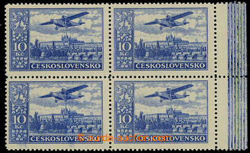 225593 -  Pof.L13a, Definitive issue 10CZK ultramarine, marginal bloc