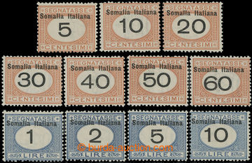 225688 - 1909 Post in Somalia / POSTAGE-DUE / Sass.12-22, complete an