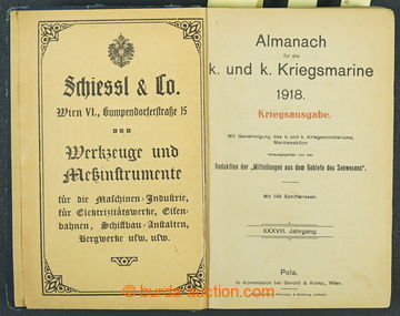 225750 - 1918 Almanach k. und k. Kriegsmarine 1918, kriegsausgabe, ra