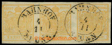 225752 - 1850 Ferch.1, Mi.1, Coat of arms 3 Kreuzer, HP, type III., o