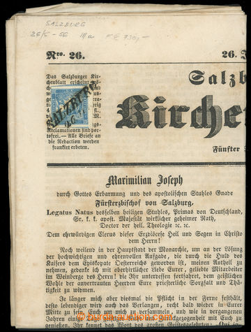 225762 - 1856 complete newspaper Salzburger Kirchenblatt from 26. Jun