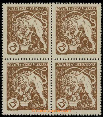 225763 -  Pof.28Aa, Lion Breaking its Chains 25h light brown, block o