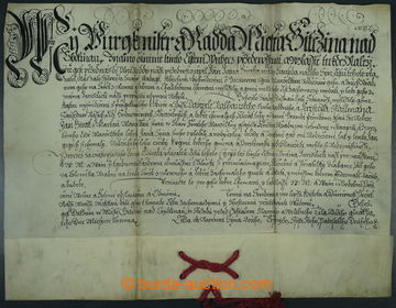 225766 - 1652 ČESKÉ KRÁLOVSTVÍ / MĚSTO JIČÍN / parchment docum