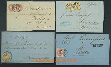 225776 - 1863-1864 4 folded letters with The 4th issue Eagle with smo