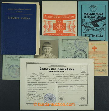 225777 - 1933-1942 IDENTITY CARDS / selection of passports and identi