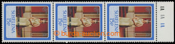 225912 - 1987 SG.515a, Alžběta II. 15P, svislá 3-páska s okrajem,
