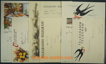225941 - 1939-1941 comp. 3 pcs of used decorative telegrams with enve