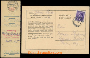 226005 - 1943-1945 TEREZÍN - MALÁ PEVNOST / off. preprinted postcar