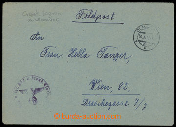 226027 - 1943 dopis FP zaslaný z Olomouce do Vídně s tvarovým raz