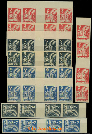 226052 -  Pof.354-356M(4); 2 Koruna - 6 Koruna, 2x set horiz. 4-stamp
