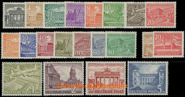 226064 - 1949-1953 Mi.42-60, 112-113, Buildings, 21 stamps; very fine