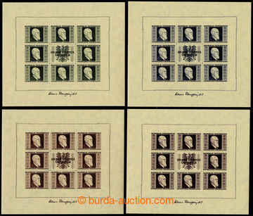 226078 - 1946 Mi.Klb.772-775, souvenir sheets Renner; 3Sch small prod