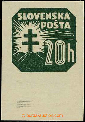 226233 - 1939 Sy.17Xx, Newspaper stamp 20h black-green, the first iss