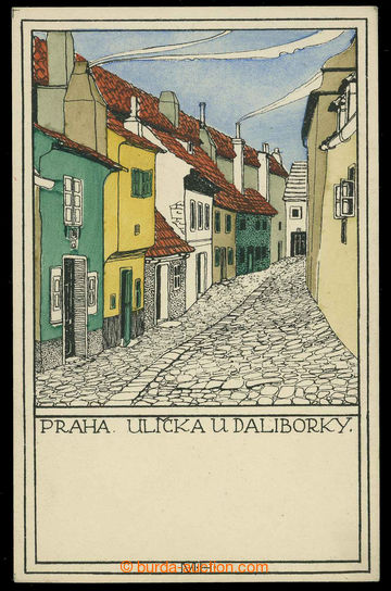 226369 - 1920 PRAHA, Ulička u Daliborky, signováno M.H., Artěl Pra