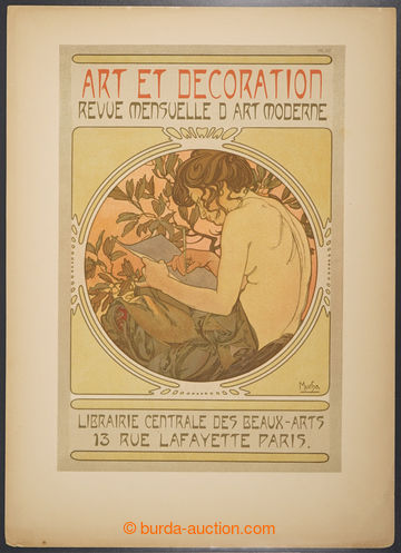 226372 - 1900 MUCHA Alfons, Art Et Decoration Pl.57, lithography, gra