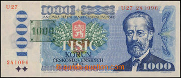 226414 - 1993 Ba.CZ3b, 1000Kč/Kčs with imprinted revenue, set U27
