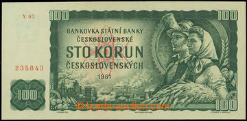 226419 - 1961 Ba.98 (Hejzlar č.110d), 100Kčs the first issue., set 