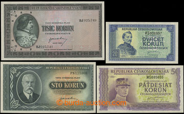 226431 - 1945 Ba.72, 73, 74, 76, comp. of 4 bank-notes specimen (3 ho